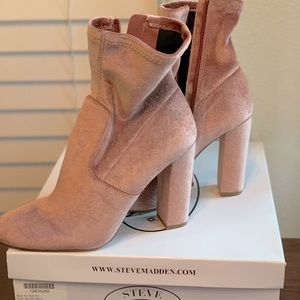 Steven Madden block bootie heels